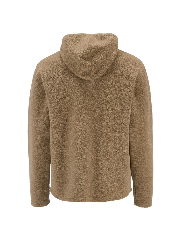 Craft - Join Pile Fleece FZ Hood M Taupe 4XL