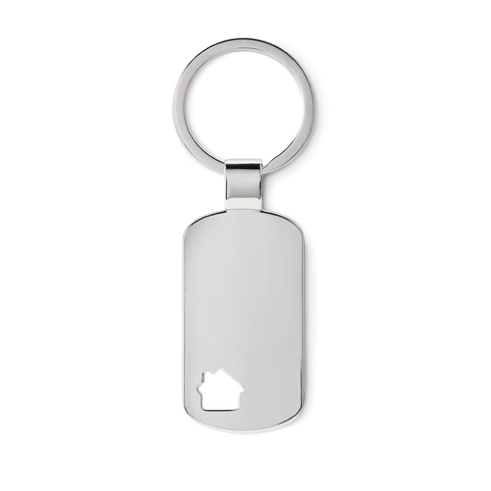 HOUSE KEY - Metalen sleutelhanger, huisje