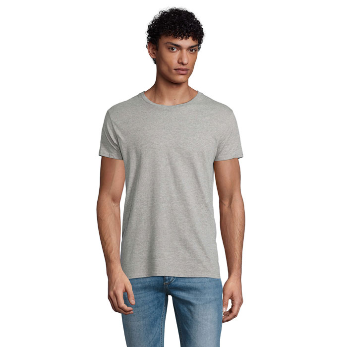 PIONEER MEN - PIONIER HEREN T-Shirt 175g - Grijs Gemeleerd