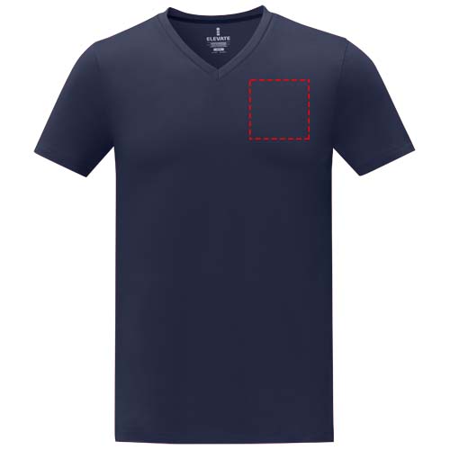 Somoto Heren T-shirt met V-hals en korte mouwen 