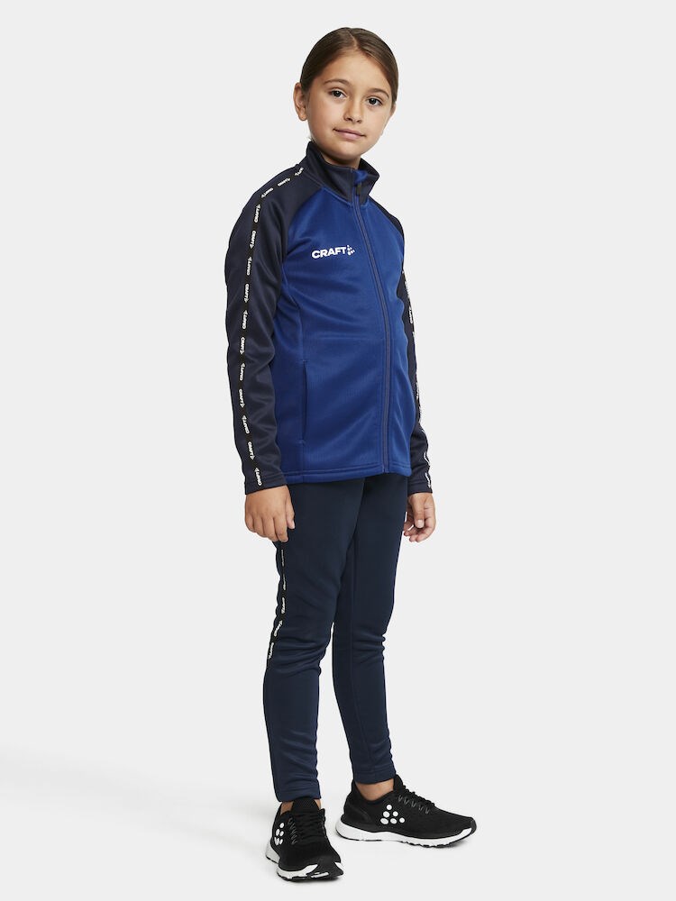 Craft - Squad 2.0 Full Zip Jr Club Cobolt-Navy 110/116