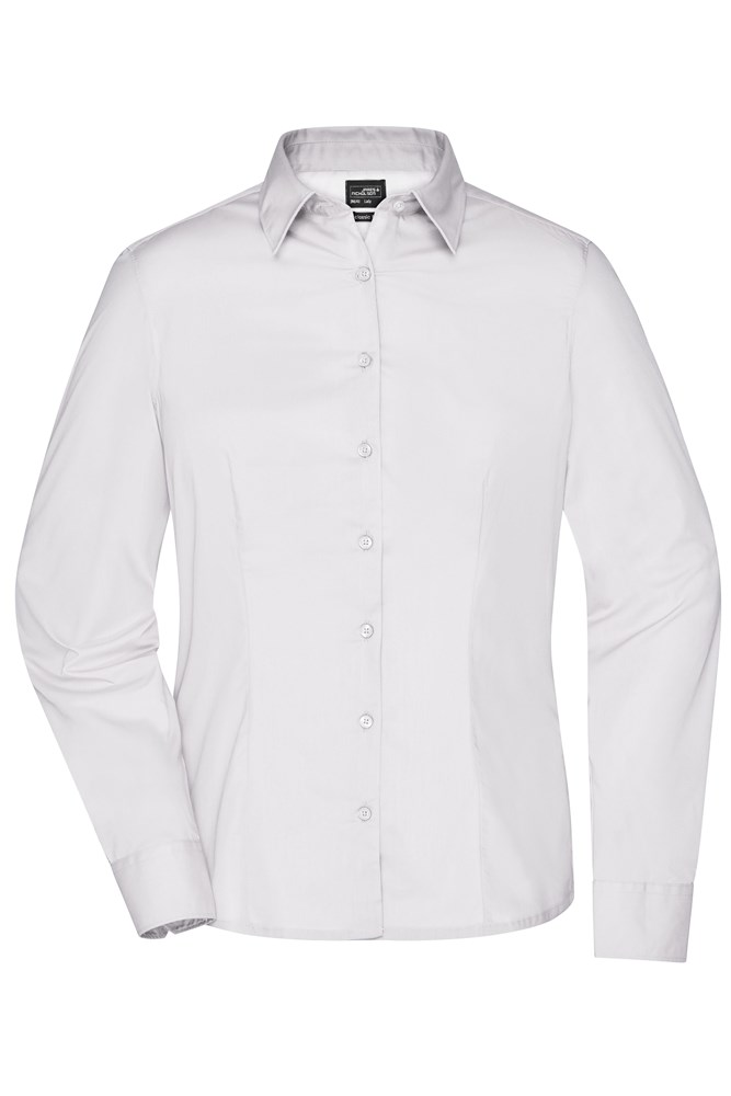 Ladies' Business Shirt Longsleeve - Wit (ca. Pantone white)