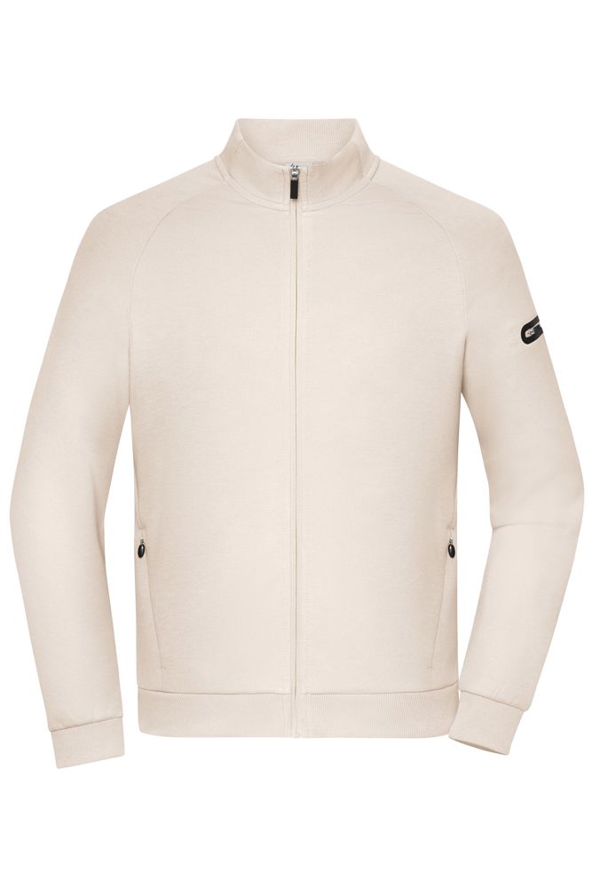 Men's Zip Jacket Interlock OCS Blended & RCS - Zandsteen (ca. Pantone 406 C)