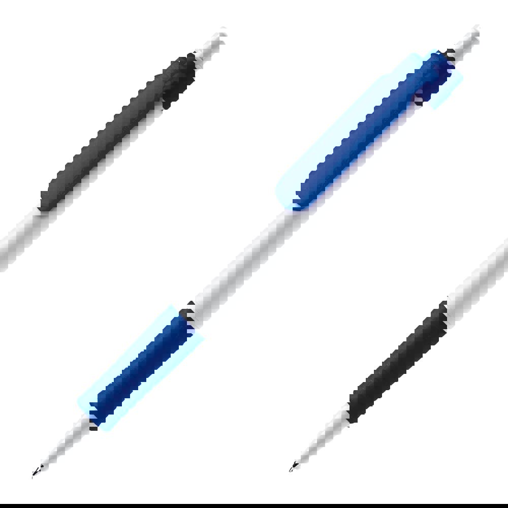 Balpen Vegetal Pen hardcolour - Wit / Donkerblauw