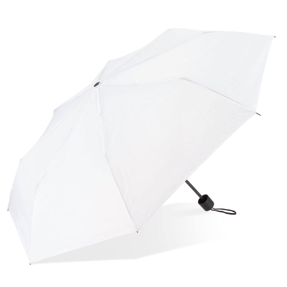 Congo 190T Pongee 21" Opvouwbare paraplu - Wit
