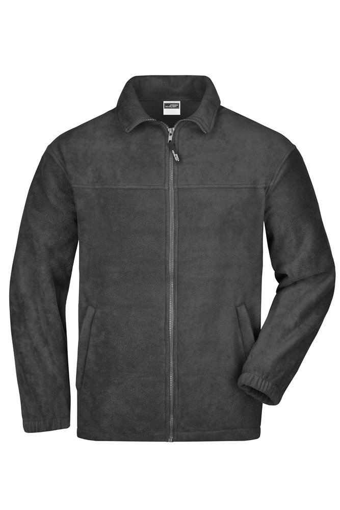 Full-Zip Fleece - Donkergrijs (ca. Pantone 444C)