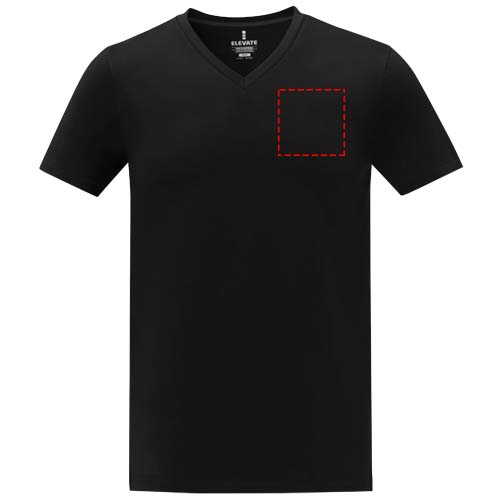 Somoto Heren T-shirt met V-hals en korte mouwen 