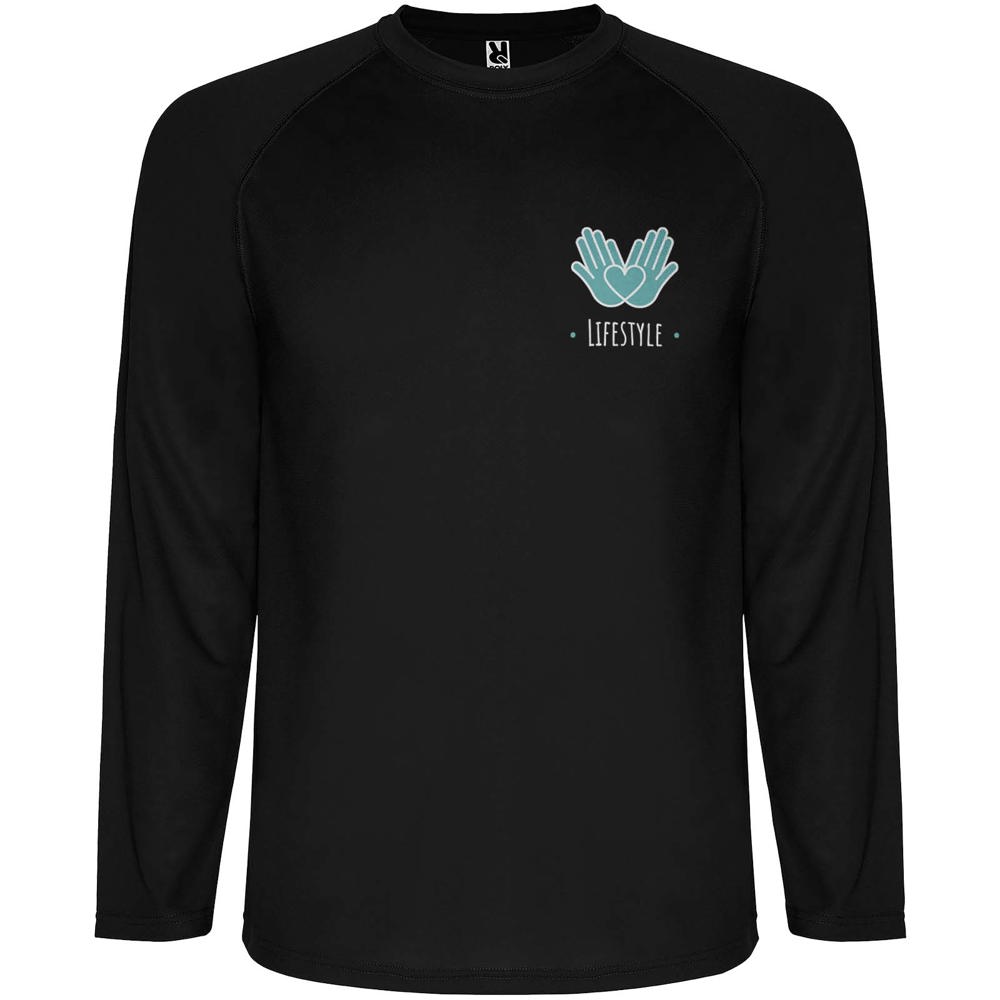 Montecarlo 150 g/m² heren sport t-shirt met lange mouwen