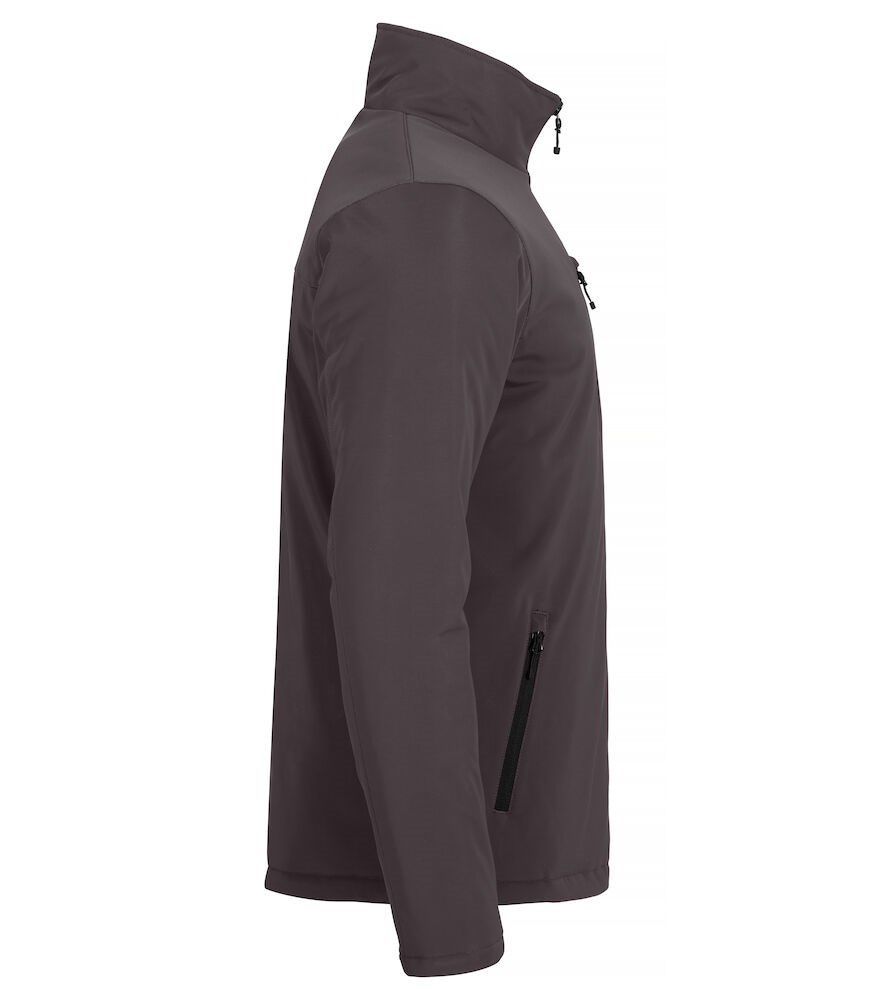 Clique - Padded Softshell Jacket Donkergrijs 3XL