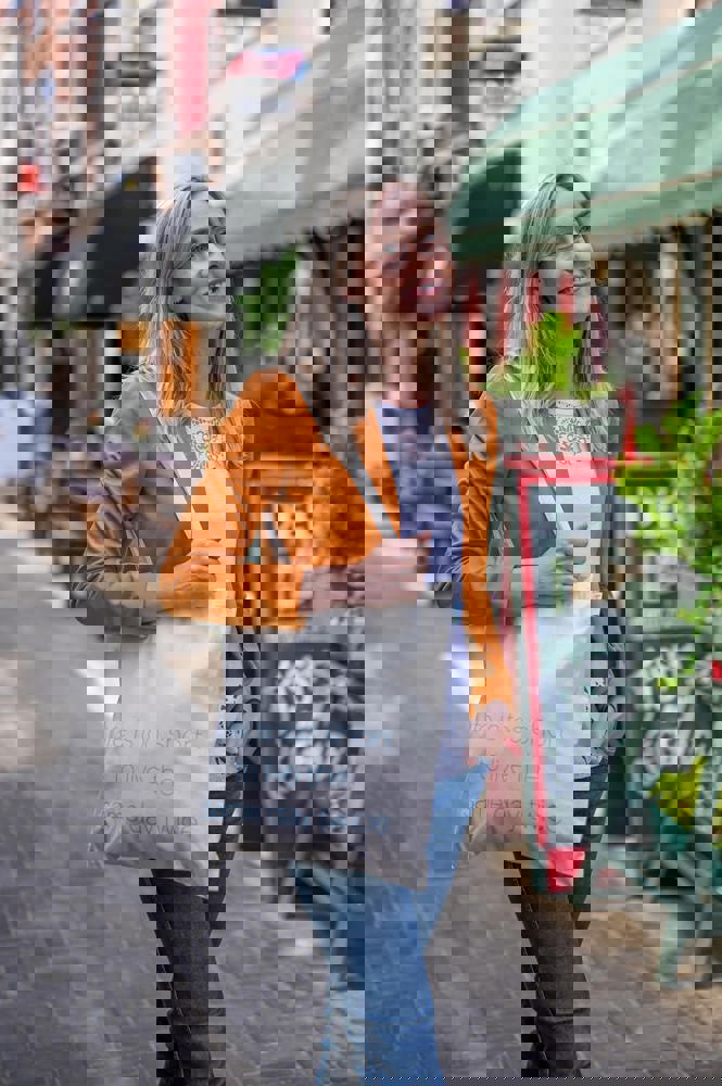 Biologisch katoenen tas met lange hengsels, 135 gr/m²