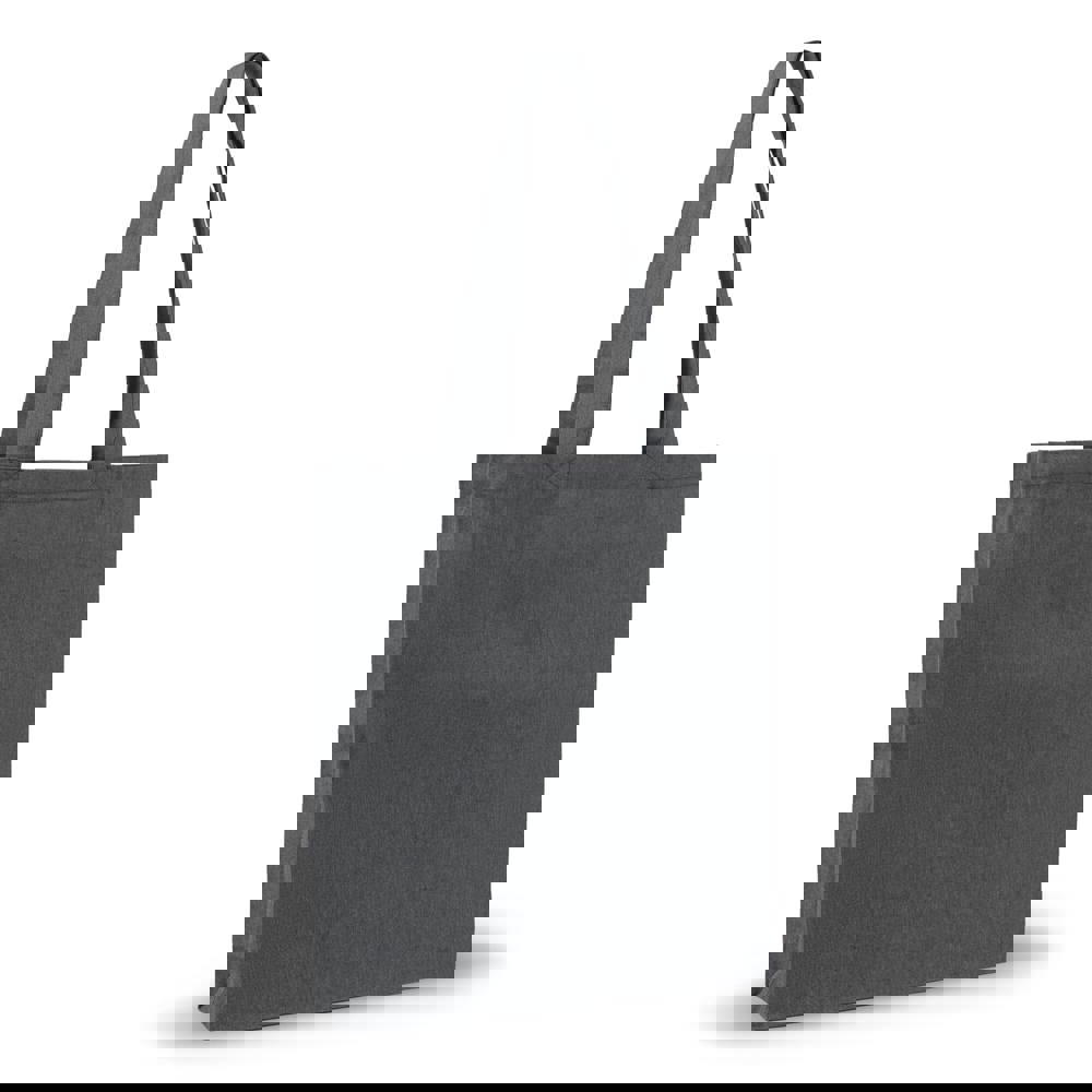 Schoudertas recycled katoen 140g/m² 38x42x10cm