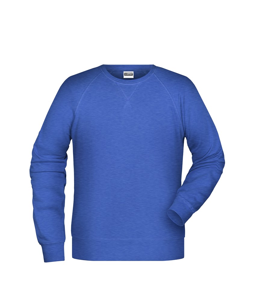 Men´s Sweat OCS Blended & RCS - Royal-gemeleerd (ca. Pantone 104-8C)