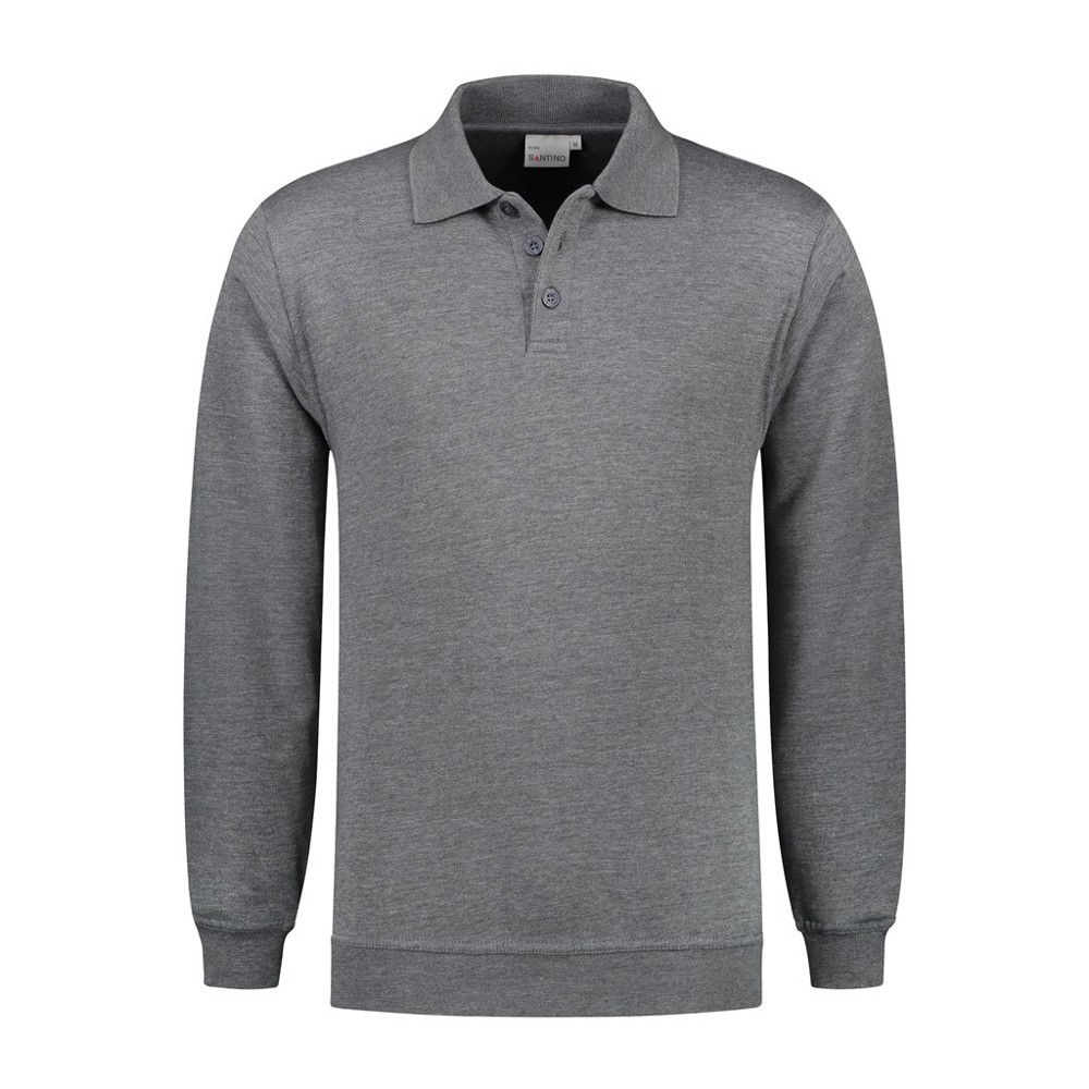 Santino Polosweater Robin - Dark Grey