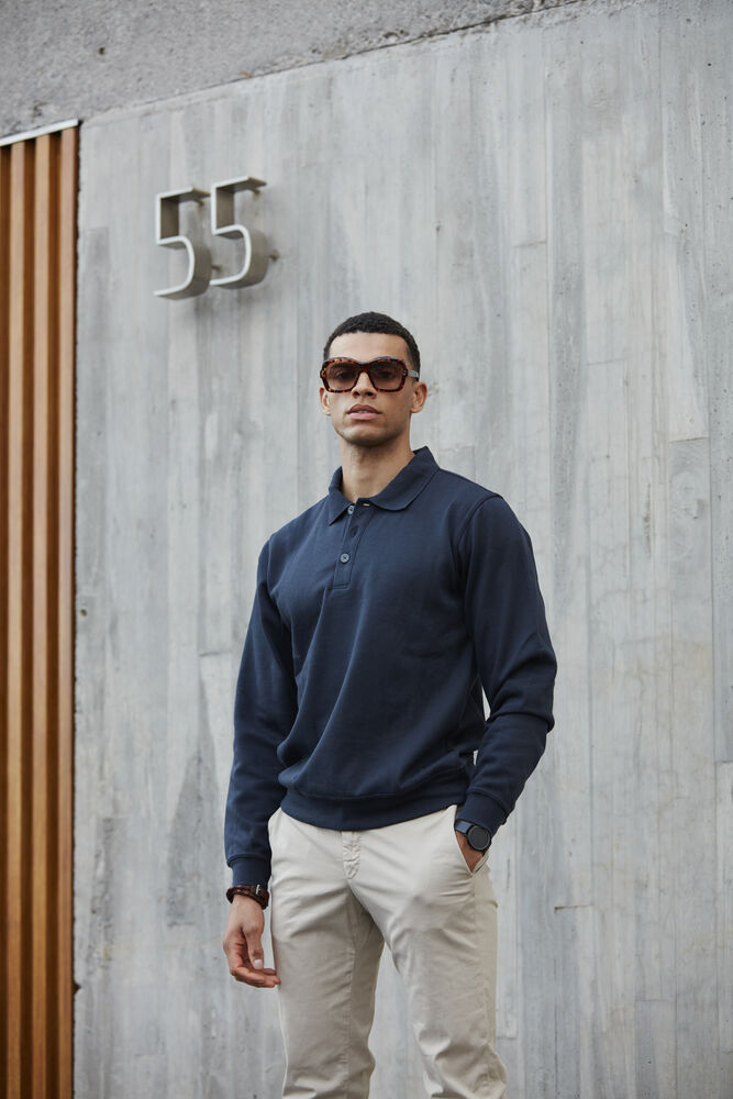 Clique - Basic Polo Sweater Dark Navy S