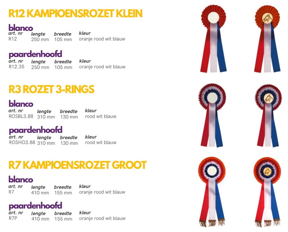 Rozetten R3 R7 R12