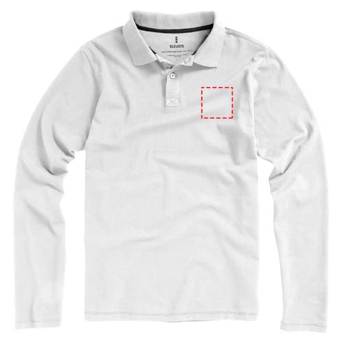 Oakville herenpolo met lange mouwen