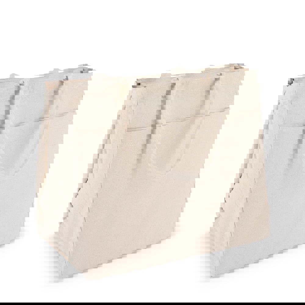 Katoen Tote met rits OEKO-TEX® 39 x 24 x 34cm 320g/m²