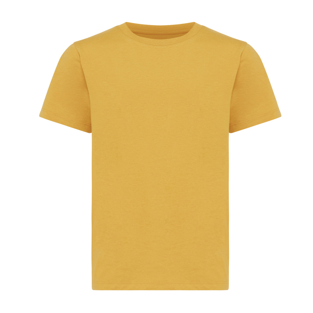 IQONIQ Koli kids lichtgewicht gerecycled katoen t-shirt - ochre yellow (± PMS 14-1041 TCX)