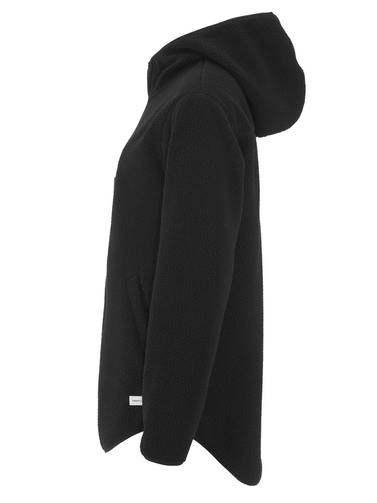Craft - Join Pile Fleece FZ Hood W Black XL