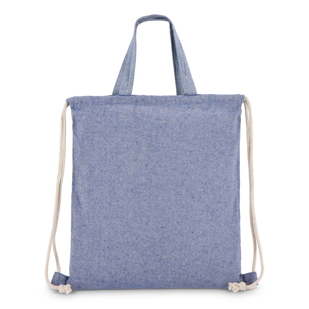Drawstring rugzak gerecycled katoen 140g/m² 38x42cm