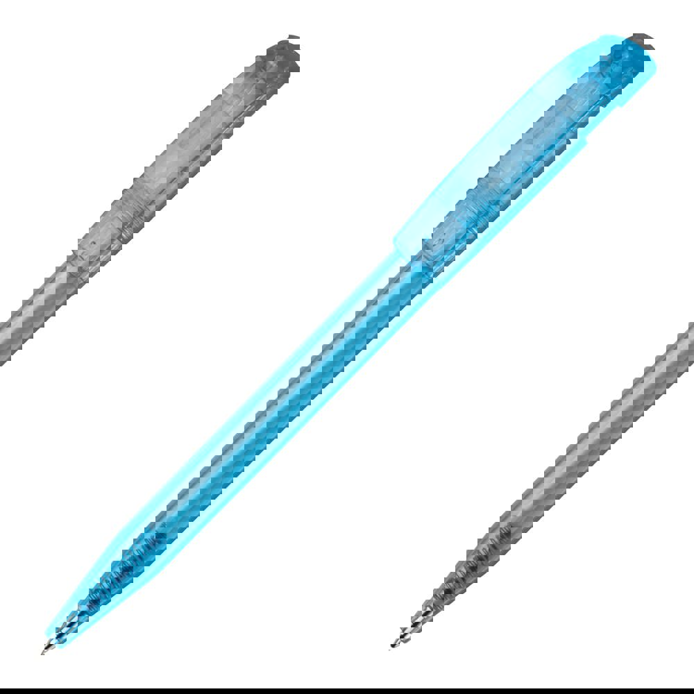 Balpen S45 Clear transparant - Transparant / Lichtblauw