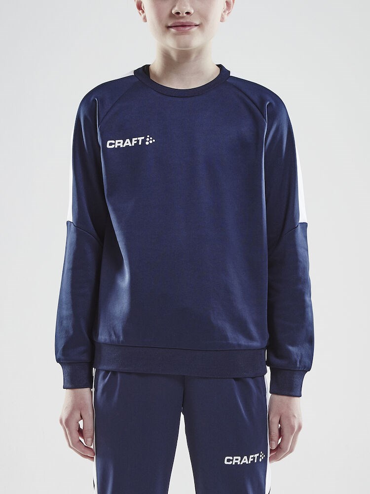 Craft - Progress R-Neck Sweater Jr Navy/White 134/140