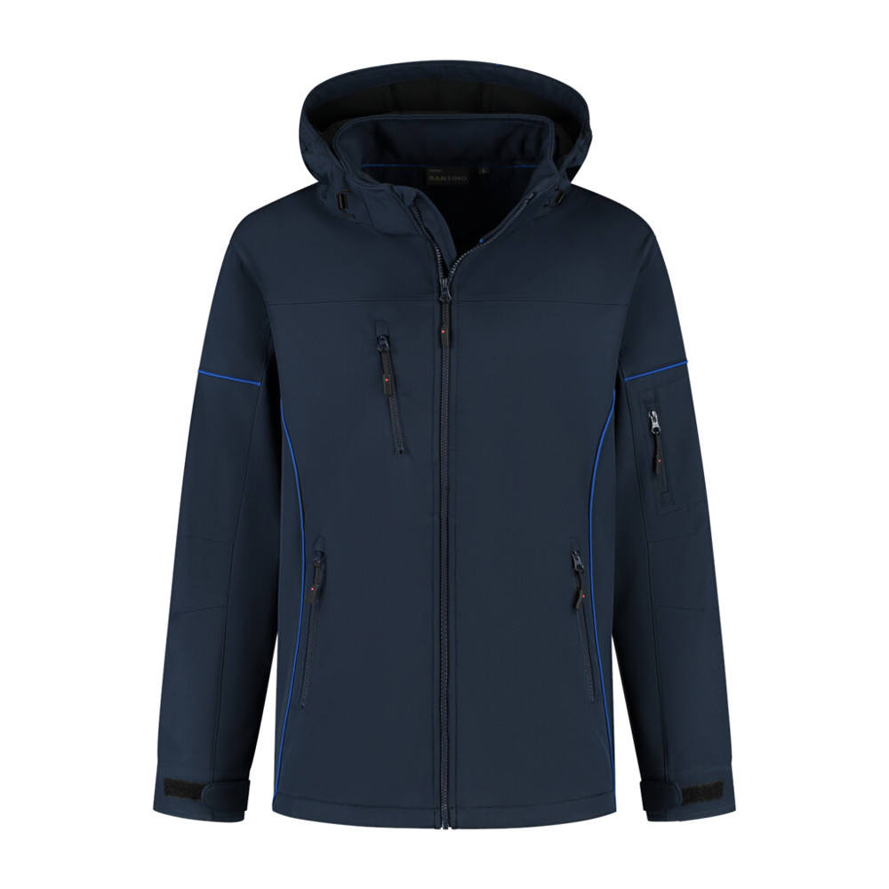Santino Softshell Jacket Curtis - Real Navy / Royal Blue