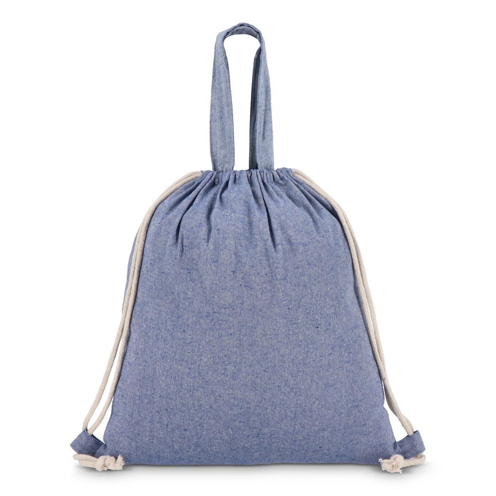 Drawstring rugzak gerecycled katoen 140g/m² 38x42cm