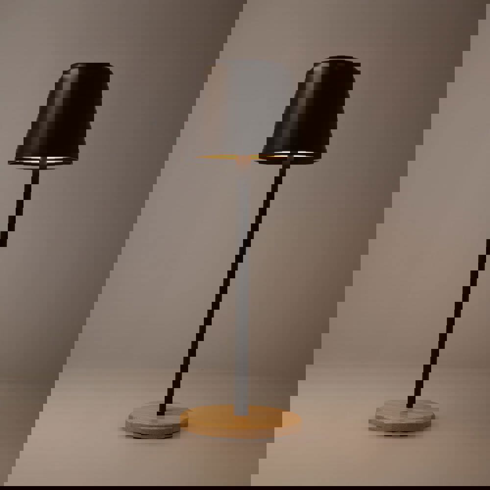 Solis Dimbare Tafellamp met Bamboe basis