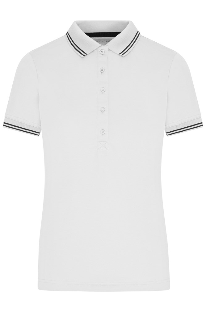 Ladies' Functional Polo - Wit/zwart (ca. Pantone white
blackC)