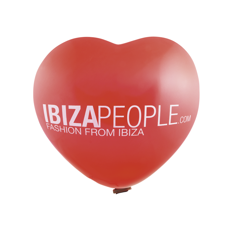 Reuzenballon hartvorm bedrukt Ø 65 cm 