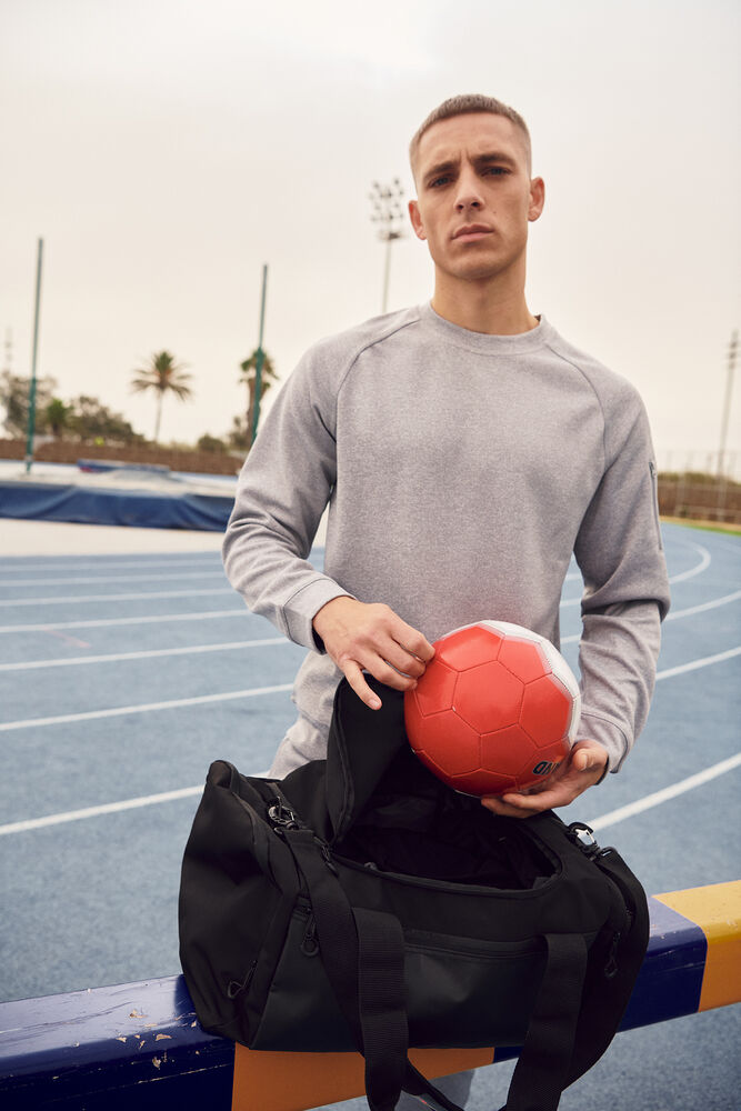 Clique - Basic Active Roundneck Grijs-melange M