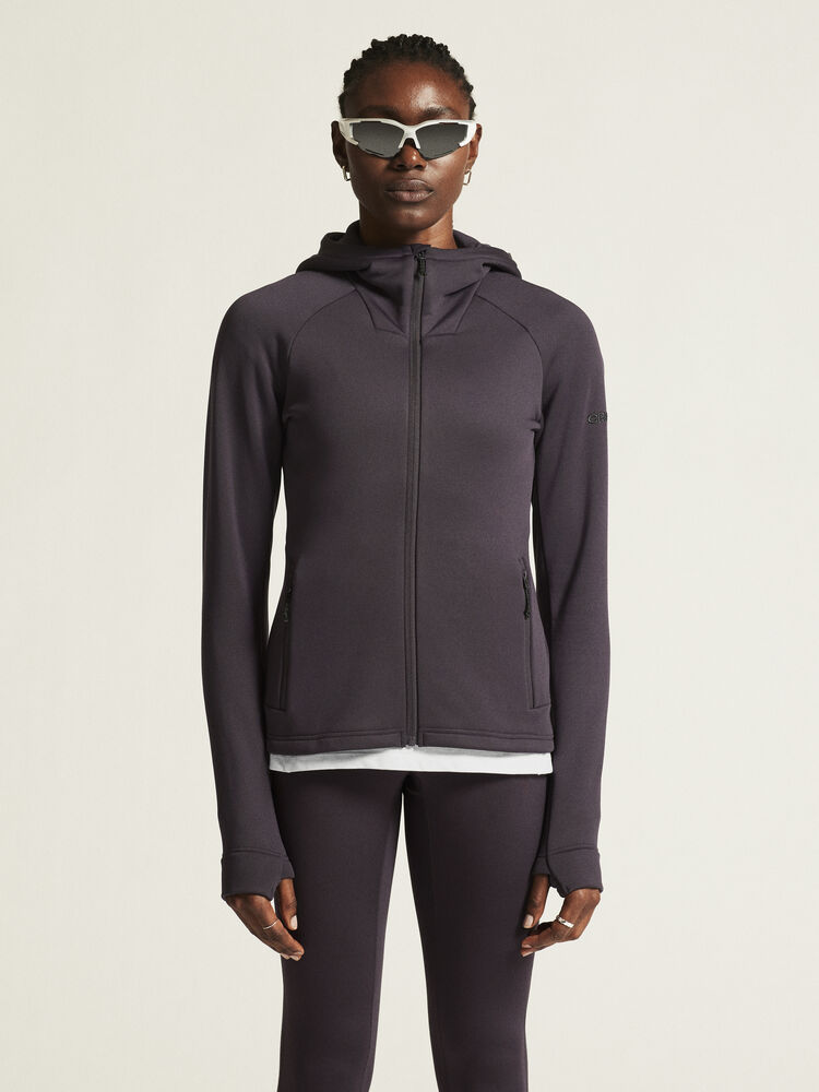 Craft - ADV Explore Power Fleece Hood Jacket W Dk Plum S