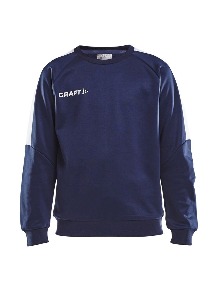 Craft - Progress R-Neck Sweater Jr - Navy/White