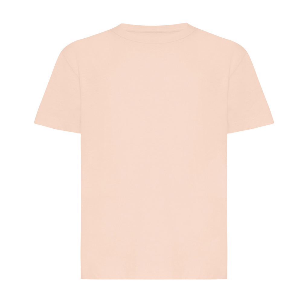 IQONIQ Koli kids lichtgewicht gerecycled katoen t-shirt - peach nectar (± PMS 14-1314 TCX)