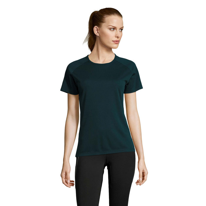 SPORTY WOMEN - SPORTYdames t-shirt 140g - Petroleum Blauw