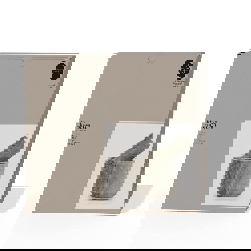 Sagaform Sten vijzel van travertijnmarmer