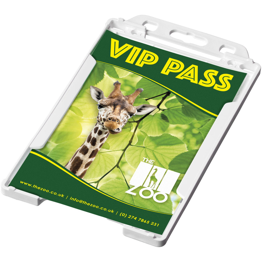 Pierre kaarthouder van gerecycled plastic - Wit