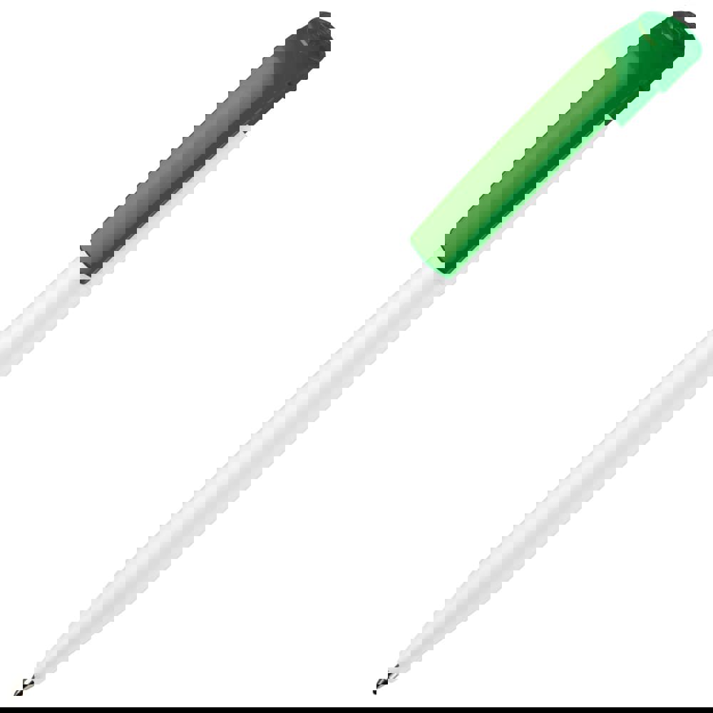 Balpen S45 hardcolour - Wit / Groen