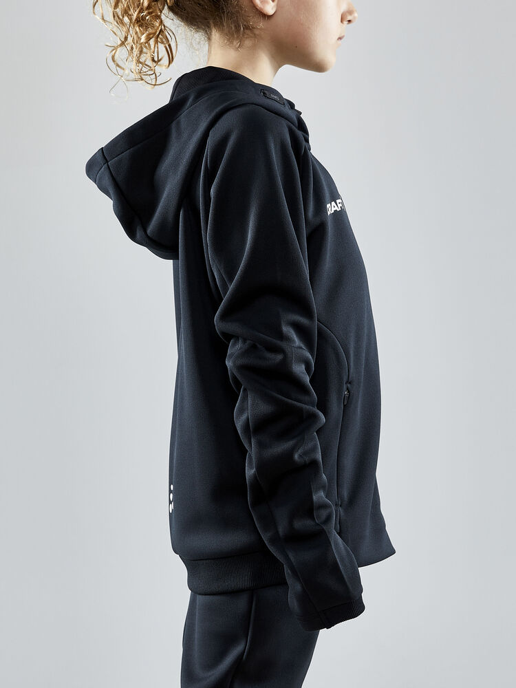 Craft - Evolve Hood Jacket Jr Black 122/128