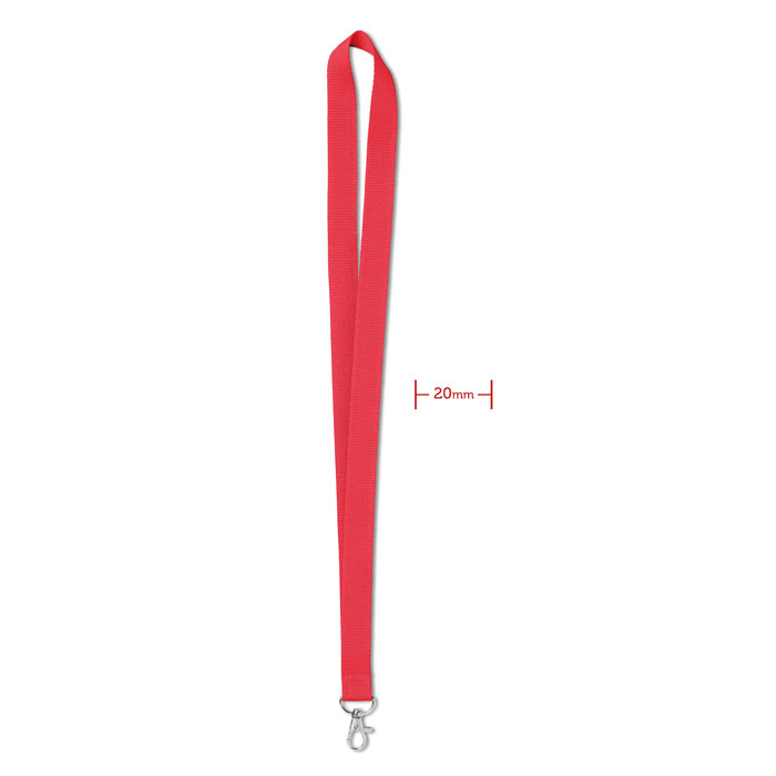 SIMPLE LANY - Lanyard 20 mm - Rood