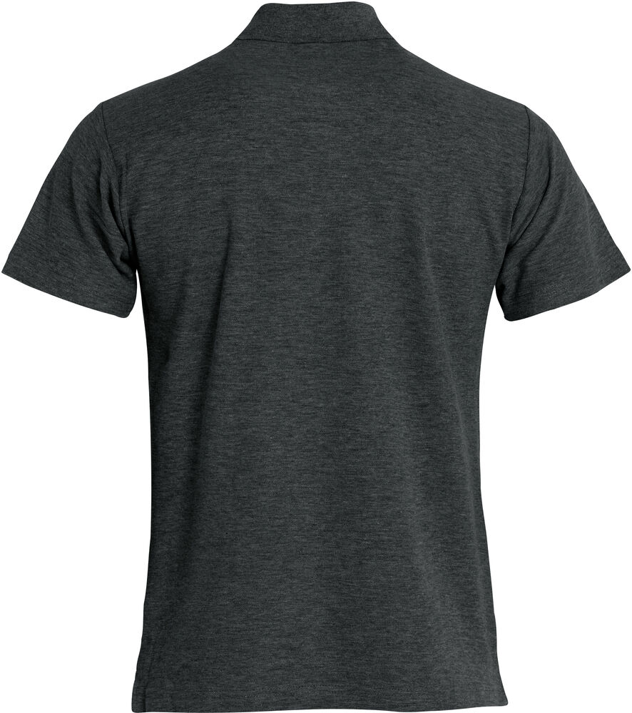 Clique - Basic Polo Antraciet Melange S
