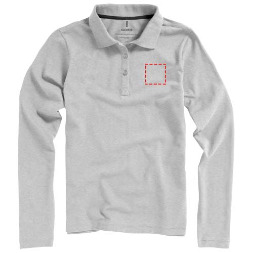 Oakville damespolo met lange mouwen