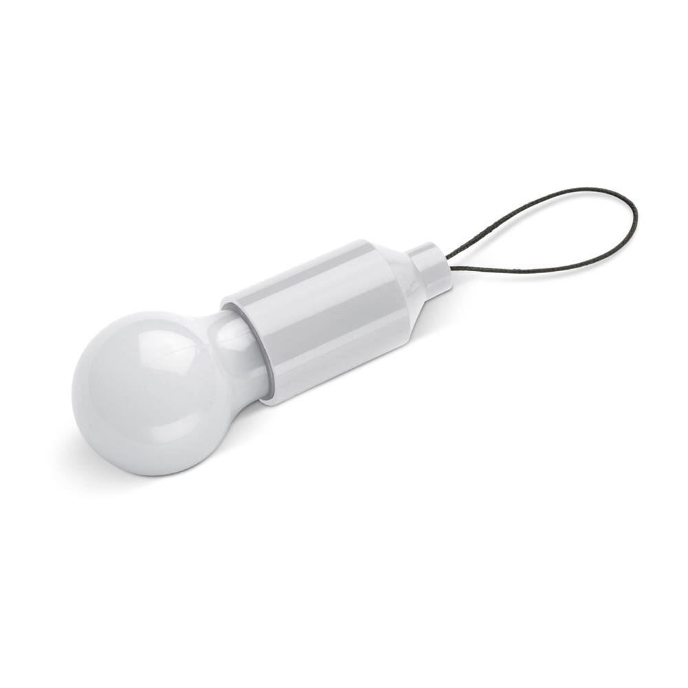 Sleutelhanger gloeilampje - Wit