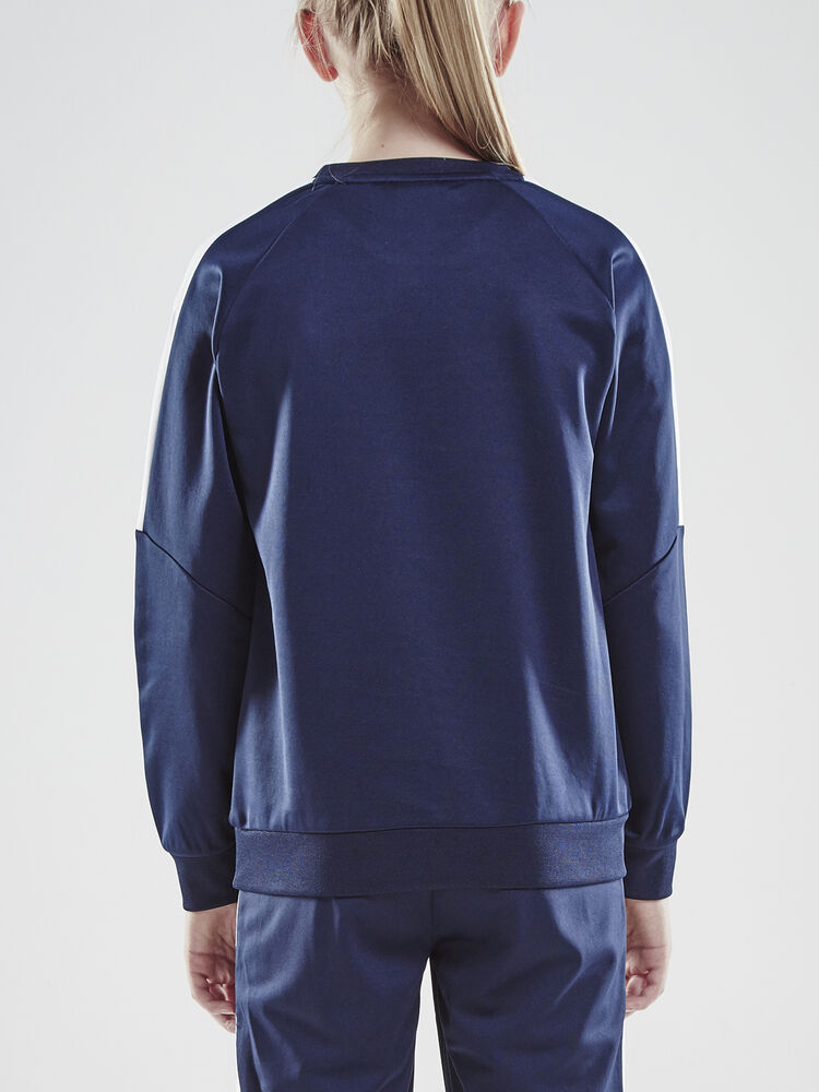 Craft - Progress R-Neck Sweater Jr Navy/White 134/140