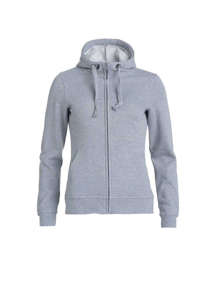 Clique - Basic Hoody Full Zip Women - Grijs-melange