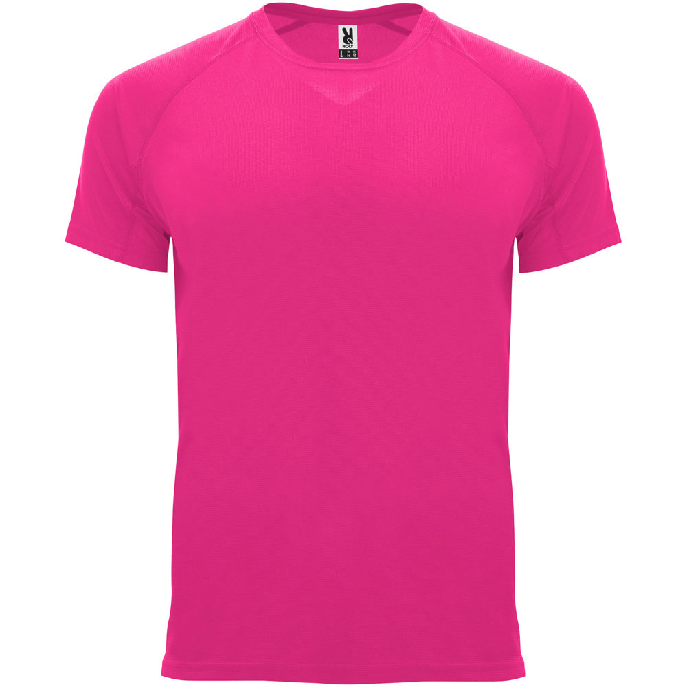 Bahrain sportshirt met korte mouwen voor heren - Roze fluor