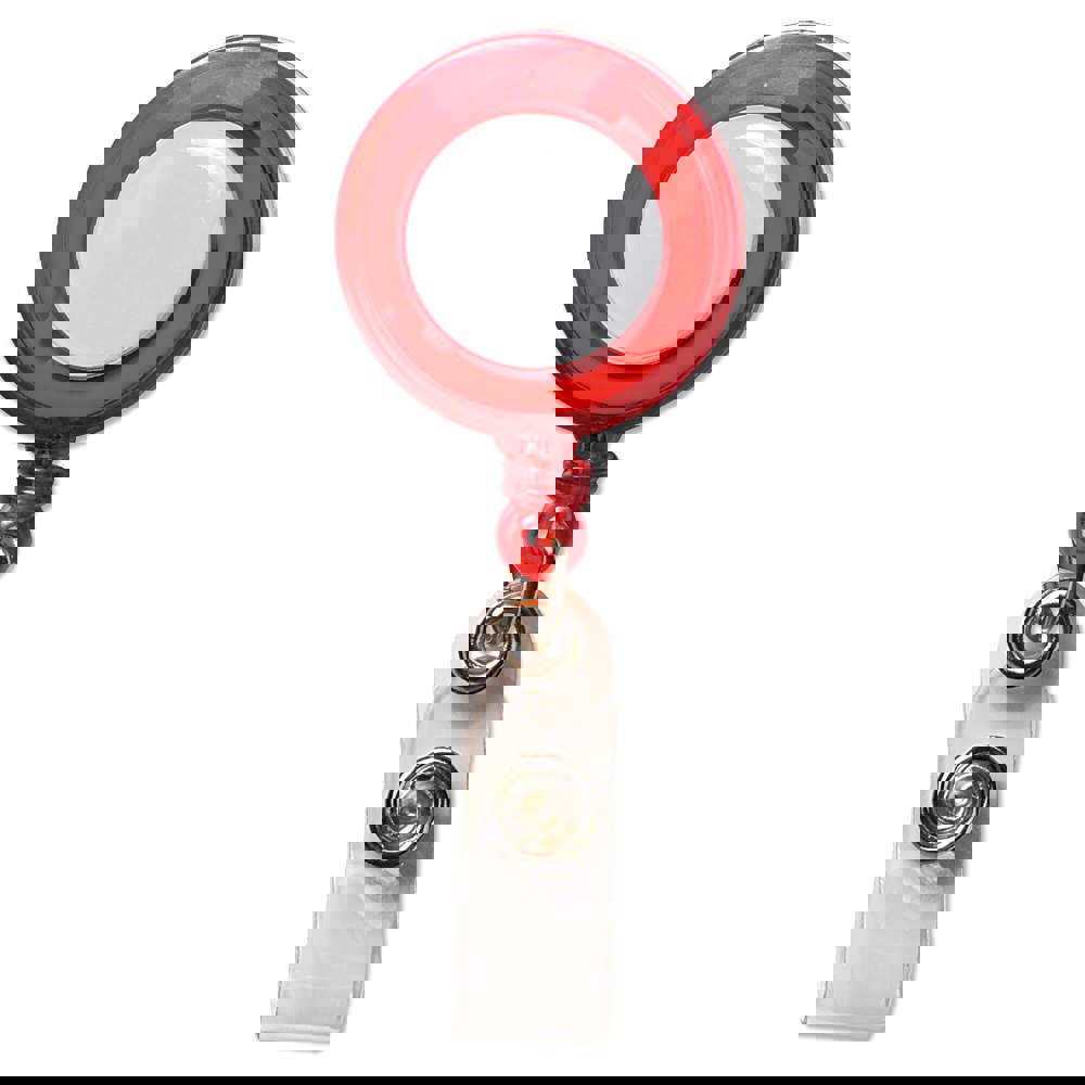 Kaarthouder - Transparant / Rood