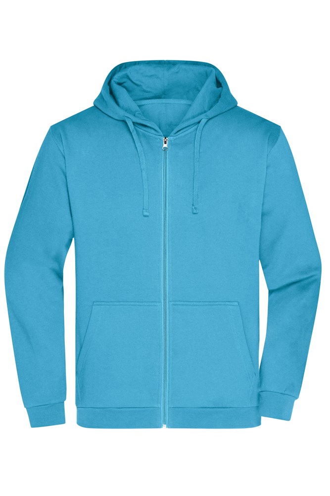 Men's Promo Zip Hoody - Turquoise (ca. Pantone 312C)