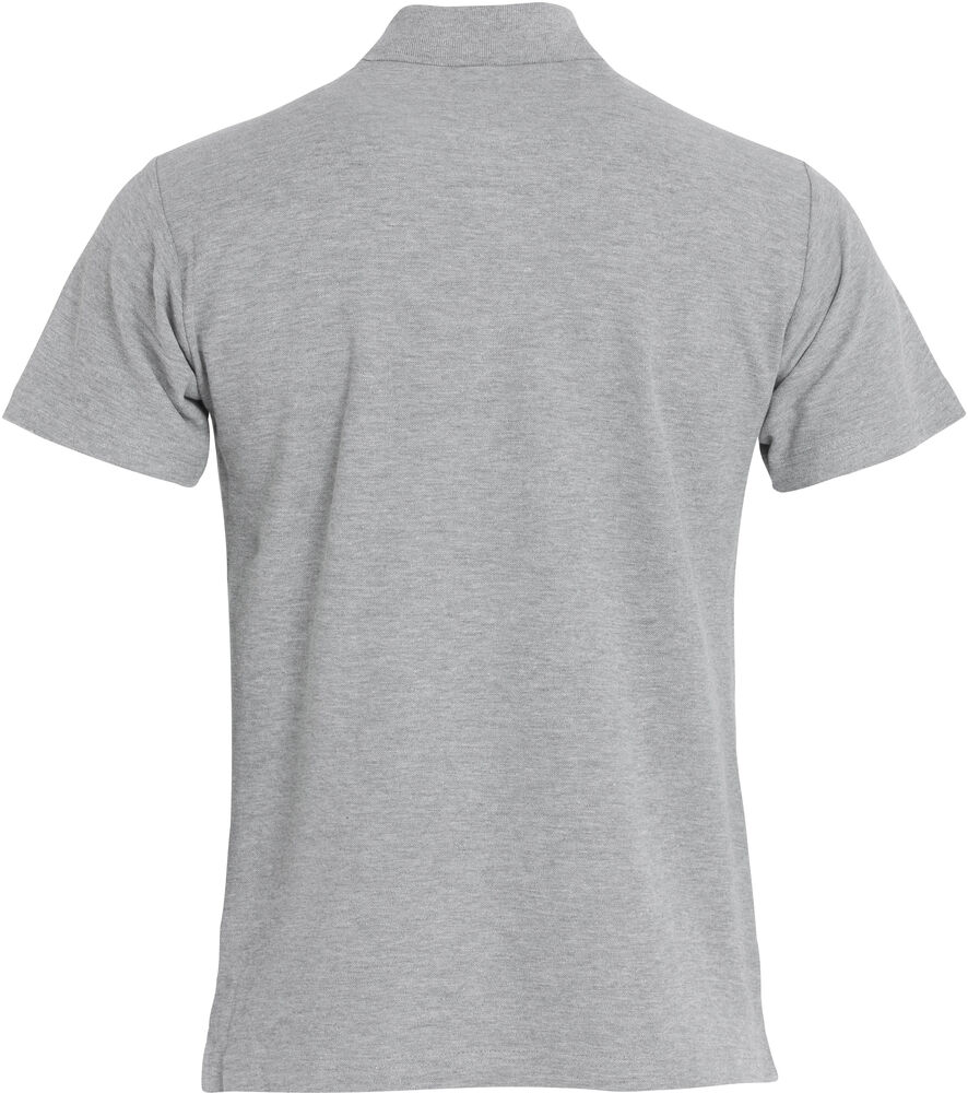 Clique - Basic Polo Grijs-Melange M